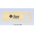 Gold Plated Solid Brass Oval shaped Bookmarker (Screened)
